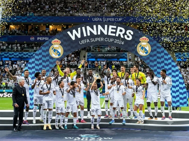 Real Madrid dẫn đầu về số lần vô địch UEFA Super Cup